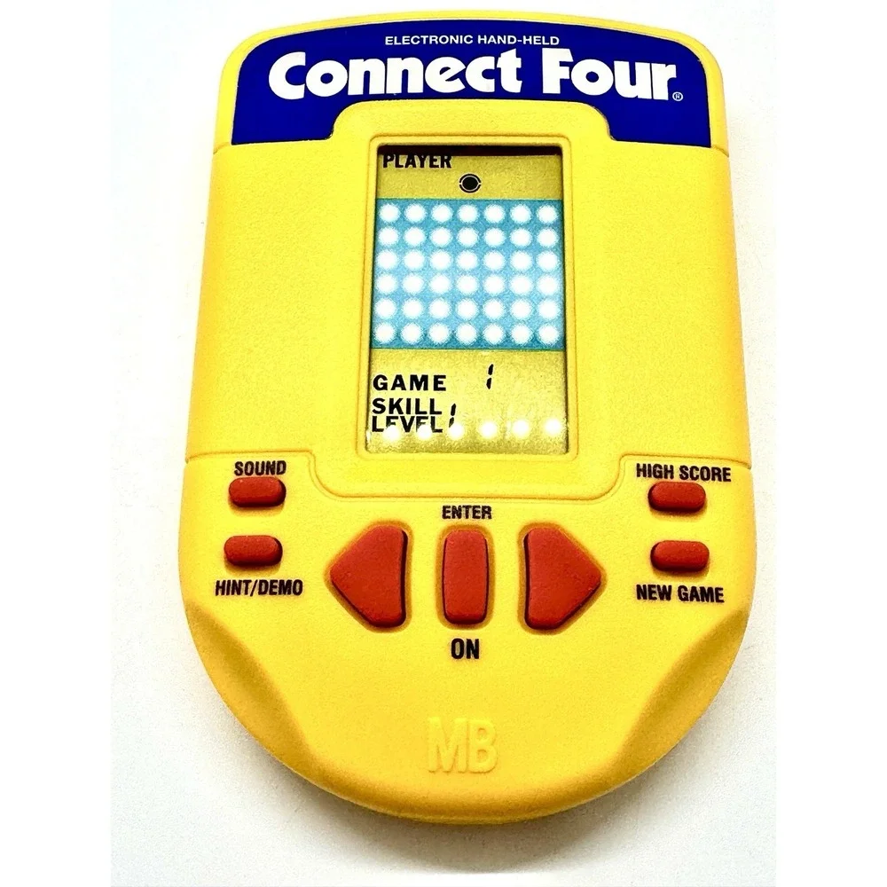Vintage 1995 Milton‎ Bradley Connect Four Handheld Electronic Game Retro 90s Toy